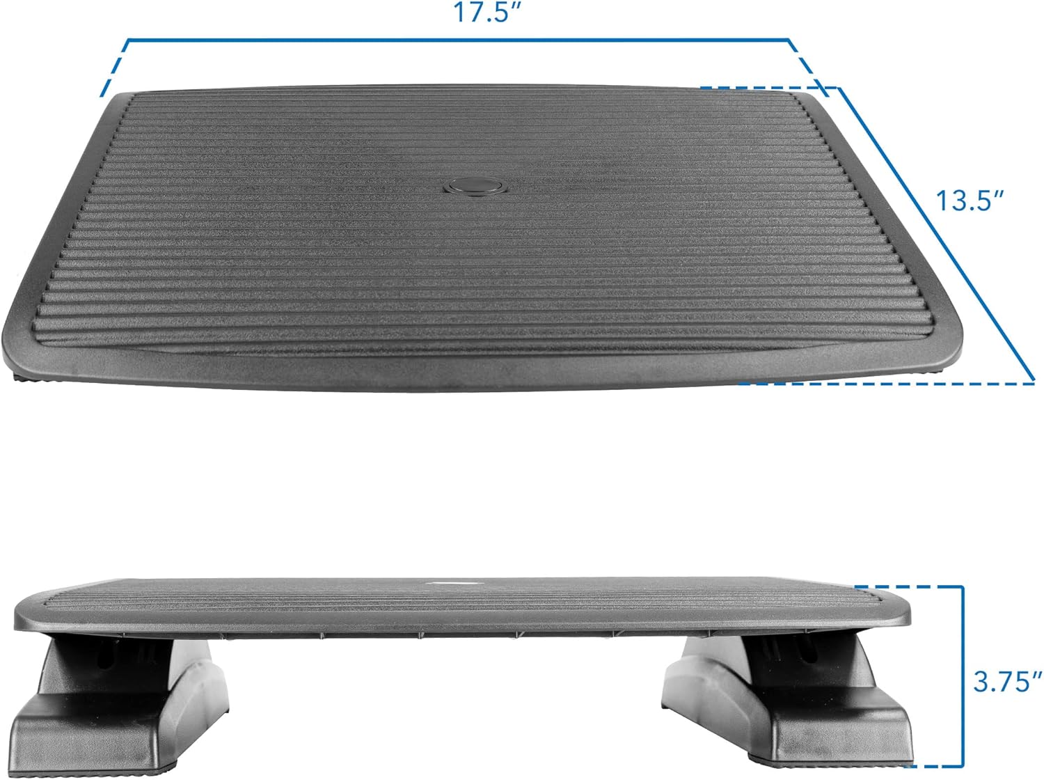 Mount-It! Ergonomic Footrest for Office or Home | Under Desk Tilting Footrest | Adjustable Desk Foot Rest with Massaging Surface and 3 Tilt Positions - Image 7